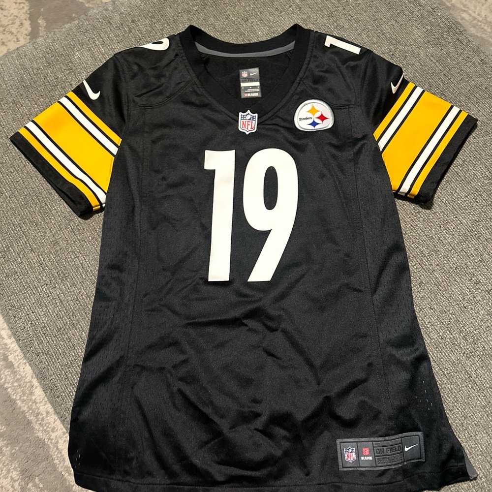 NFL Steelers Black Jersey with White Accents